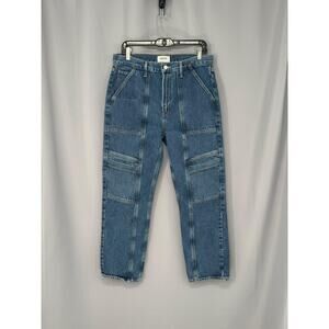 AGOLDE Jeans Womens 29 Blue Cooper Cargo Carpenter Organic Denim Utility